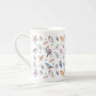 Tasse En Porcelaine Spring Birds Pattern