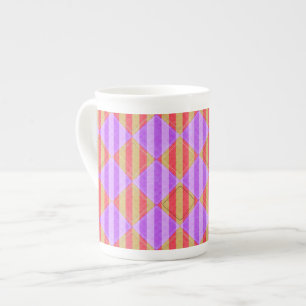 Tasse En Porcelaine Stripes, Diamants, Spot Motif par Shirley Taylor