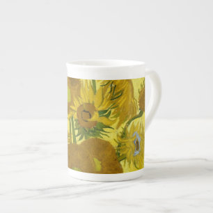 Tasse En Porcelaine Sunflowers dans Vase Van Gogh Art