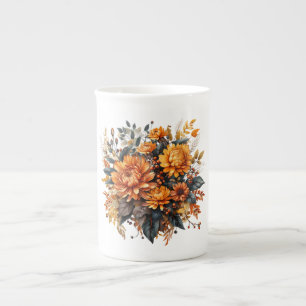 Tasse En Porcelaine Superbe automne floral