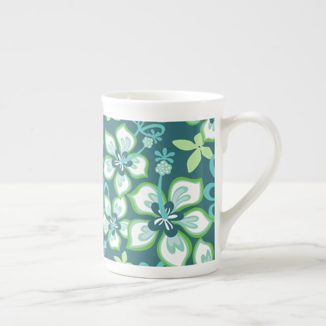 Tasse En Porcelaine Surf JUNGLE (COMBO TURQUOISE) (Droite)