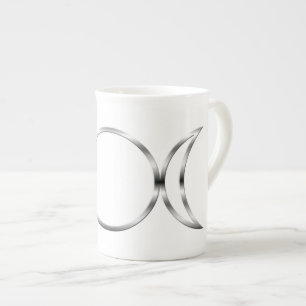 Tasse En Porcelaine Symbole de la déesse triple de Falln Pagan