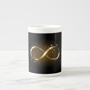 Tasse En Porcelaine Symbole d'infini doré