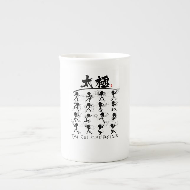 Tasse En Porcelaine Tai Chi kung fu(功 夫) (Devant)