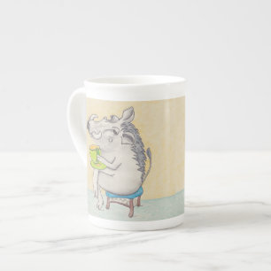 Tasse En Porcelaine Tangue de guerre du dessin animé.