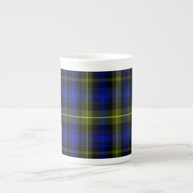 Tasse En Porcelaine Tartan écossais moche (Devant)