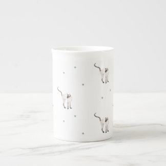 Tasse En Porcelaine Tasse de thé siamoise de porcelaine tendre