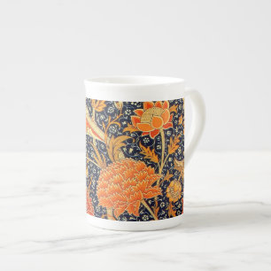 Tasse En Porcelaine Tasse florale de porcelaine tendre de William