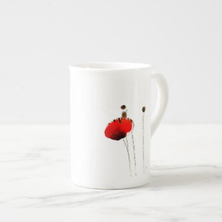 Tasse En Porcelaine tasse rouge de café express de porcelaine tendre