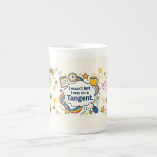Tasse En Porcelaine TDAH Je n'ai pas été perdu. J'Étais Sur Un Tangent