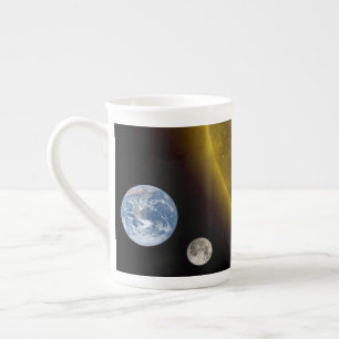 Tasse En Porcelaine Terre et soleil