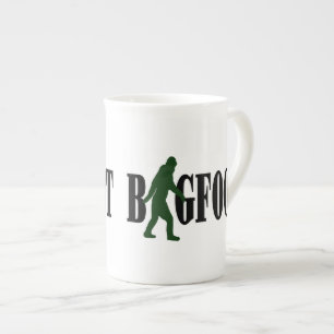Tasse En Porcelaine Texte et graphique squatté vert
