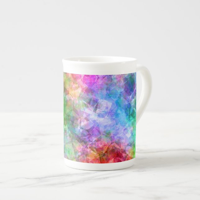 Tasse En Porcelaine Texture chromée (Devant droit)