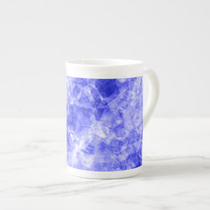 Tasse En Porcelaine Texture croûtée bleue