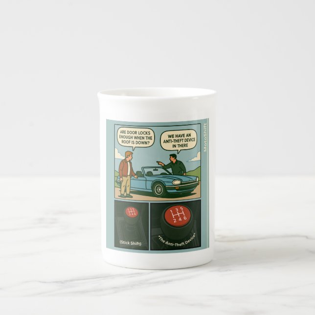 Tasse En Porcelaine The Anti-Theft Device (Stick Shift) (Devant)