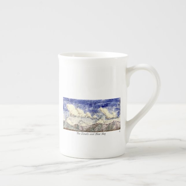 Tasse En Porcelaine The Clouds and Blue Sky (Droite)