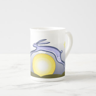 Tasse En Porcelaine Thé de lapin et de lune