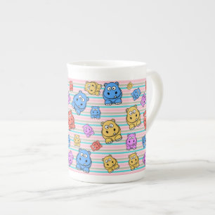 Tasse En Porcelaine Thème animal de zoo coloré mignon d'hippopotames