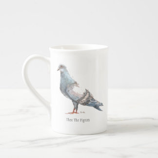 Tasse En Porcelaine "Theo tasse de thé de porcelaine tendre du pigeon"