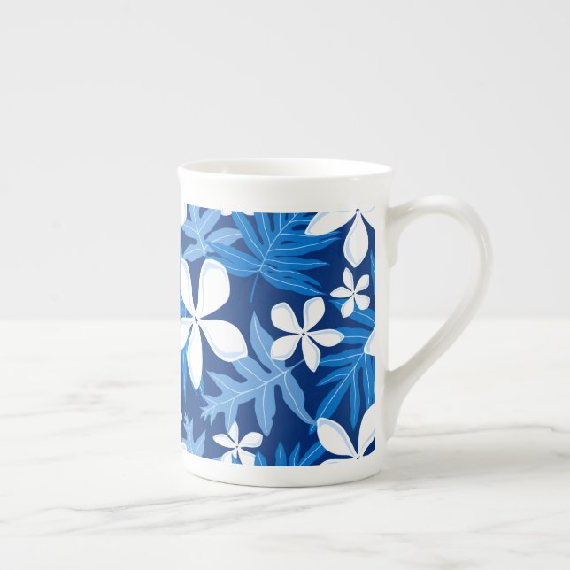 TASSE EN PORCELAINE TIARE (BLEU) (Droite)