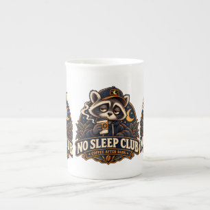 Tasse En Porcelaine Titre : Café du Club No Sleep After Dark Raton lav