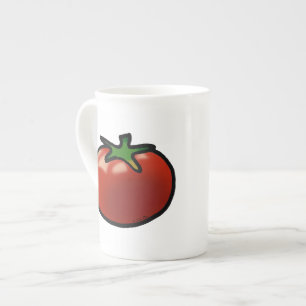 Tasse En Porcelaine tomate rouge