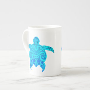 Tasse En Porcelaine Tortue bleue