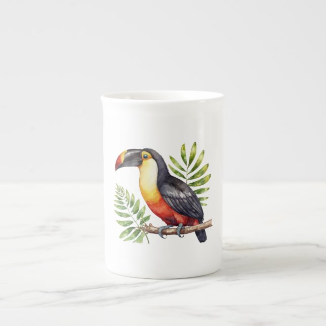 Tasse En Porcelaine Toucan (Devant)