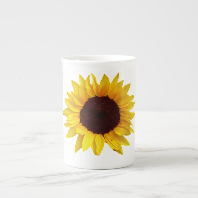 Tasse En Porcelaine Tournesol (Devant)
