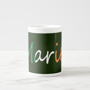 Tasse En Porcelaine Tout nom figurant sur le drapeau irlandais