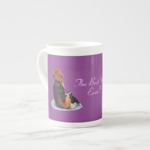 Tasse En Porcelaine très mignon chiot beagle avec maman chien