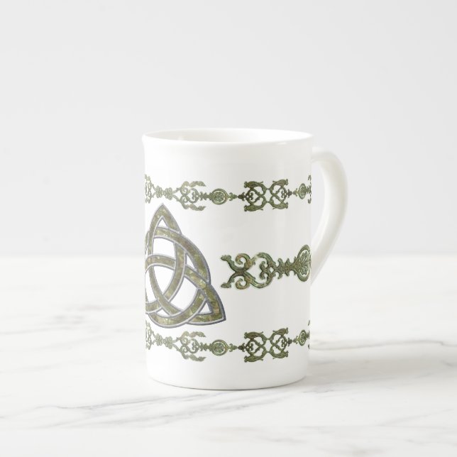 Tasse En Porcelaine Triquetra naturel (Devant droit)