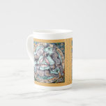Tasse En Porcelaine Trois Hares Lapin Quatre Saisons Or Whimsical<br><div class="desc">Un design magnifique et complexe, à l'origine peint et glacé à la main sur des tuiles en céramique, représente un motif traditionnel - trois lapins ou lièvres partageant seulement trois oreilles, et se poursuivant l'un l'autre en cercle. Chacun des quatre coins a des fleurs et de la végétation que l'on...</div>