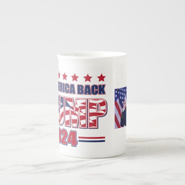 Tasse En Porcelaine Trump 2024 : Reprendre l'Amérique (Devant)