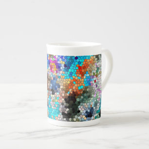 Tasse En Porcelaine TTEQOTGCubismINV SGDRKDP BLUE