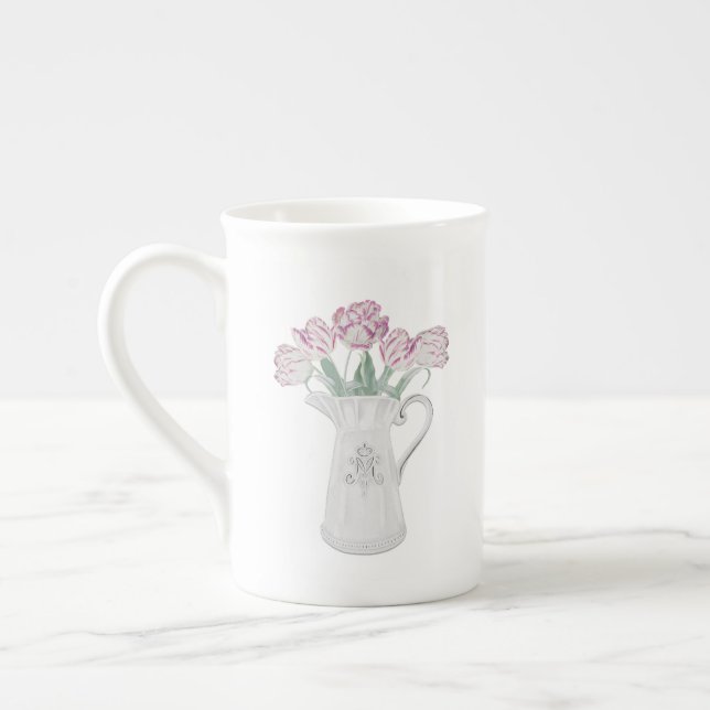 Tasse En Porcelaine Tulipes en céramique Pitcher (Gauche)