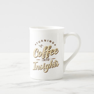 Tasse En Porcelaine Turning Coffee Into Insights Data Humor