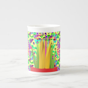 Tasse En Porcelaine Un art à motifs bruns surréaliste