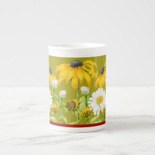 Tasse En Porcelaine Un été joyeux sur une boue de Chine osseuse