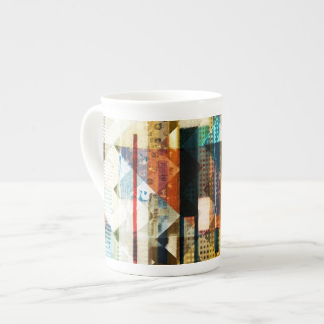 Tasse En Porcelaine Urbain Chevron II (Devant gauche)