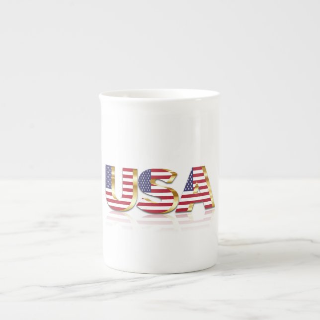 TASSE EN PORCELAINE USA (Devant)