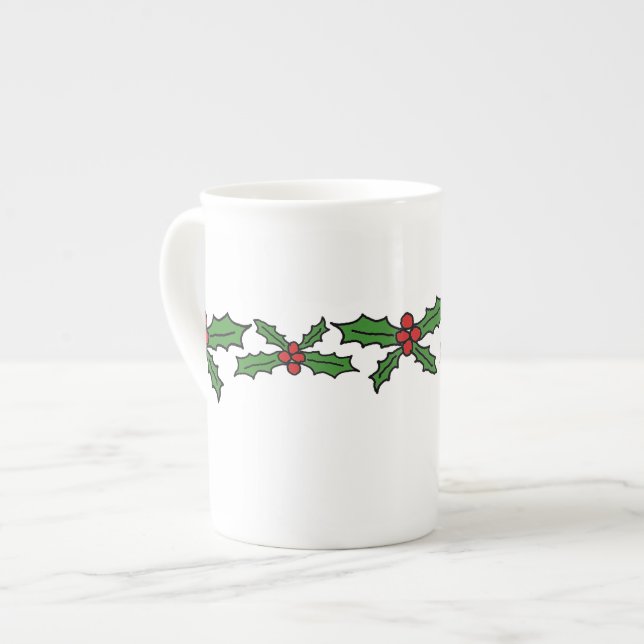 Tasse En Porcelaine Vacances Holly (Devant gauche)