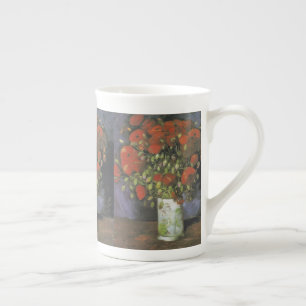Tasse En Porcelaine Vase avec les papillons rouges Vincent van Gogh
