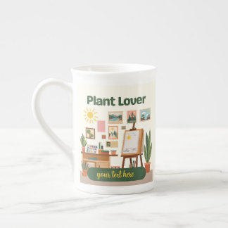 Tasse En Porcelaine Végétation personnalisée et conception d'espace de