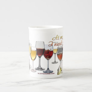 Tasse En Porcelaine Verres à vin SlipperyJoe's jeu de mots coquin roug