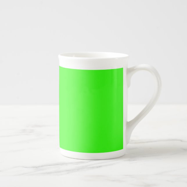 Tasse En Porcelaine Vert Néon (Droite)