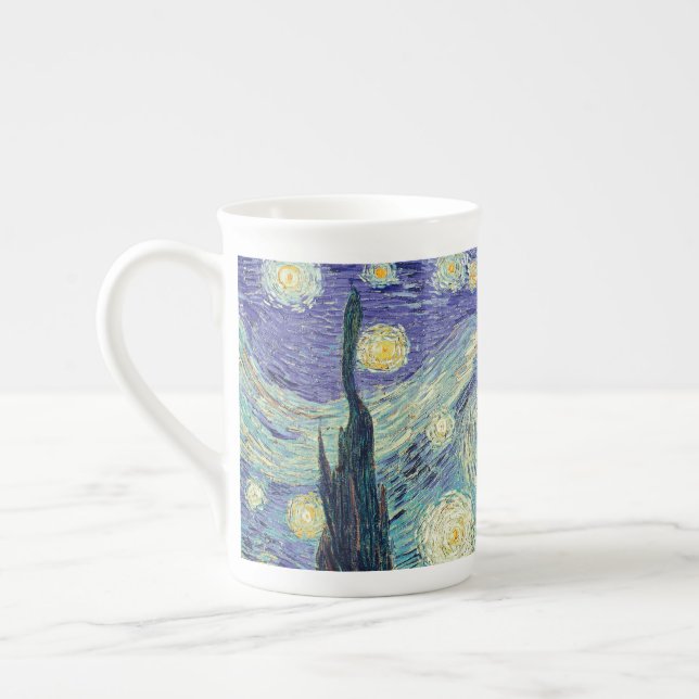 Tasse En Porcelaine Vincent Van Gogh/ La Nuit étoilée (Gauche)
