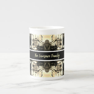 Tasse En Porcelaine Vintage Autriche Vienne Dreimaderlhaus Fiacre