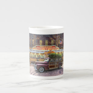 Tasse En Porcelaine Vintage Christmas Diner