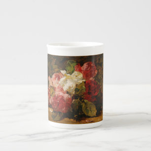 Tasse En Porcelaine Vintage Georges Jeannin Rose III